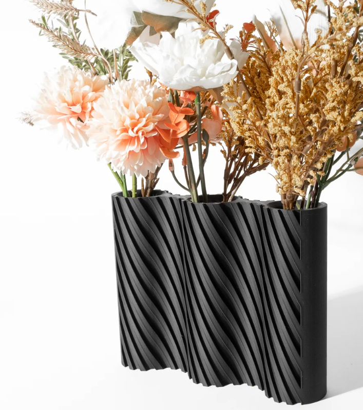 Vase „Bora Triple Vase“ – Stilvolle Struktur für mehr Blütenpracht