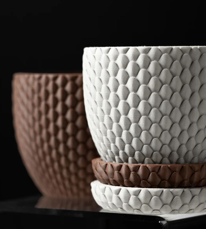 Dragonscale – 3D-Pflanztopf mit drachenstarker Struktur