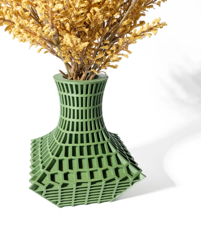 Vase „Juve-Vase“ – Geometrische Raffinesse trifft auf skulpturale Eleganz