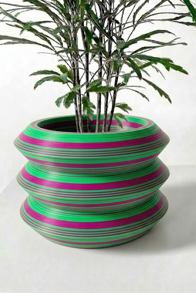 Sima 3D Pflanztopf – Geometrie in Bewegung