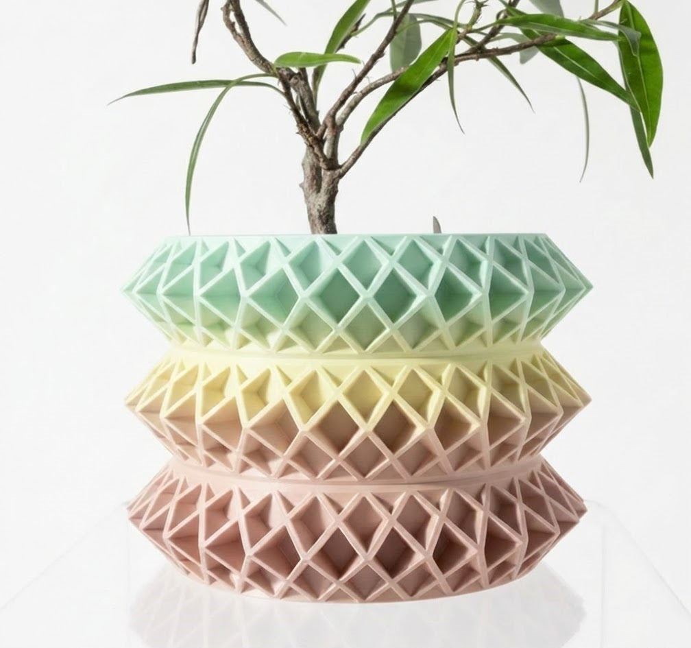Der Tomo – 3D-Pflanztopf mit geometrischer Raffinesse