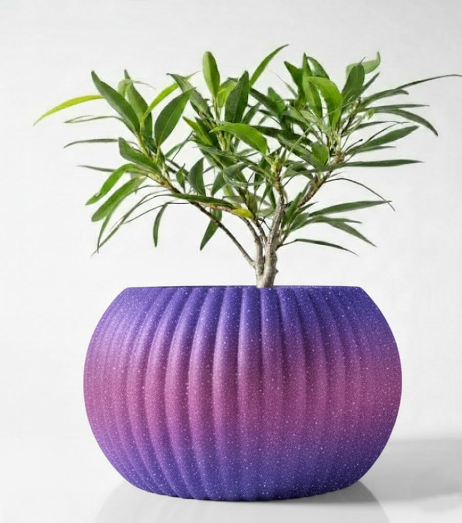 Der Roni – 3D-Pflanztopf mit harmonischer Rillenstruktur