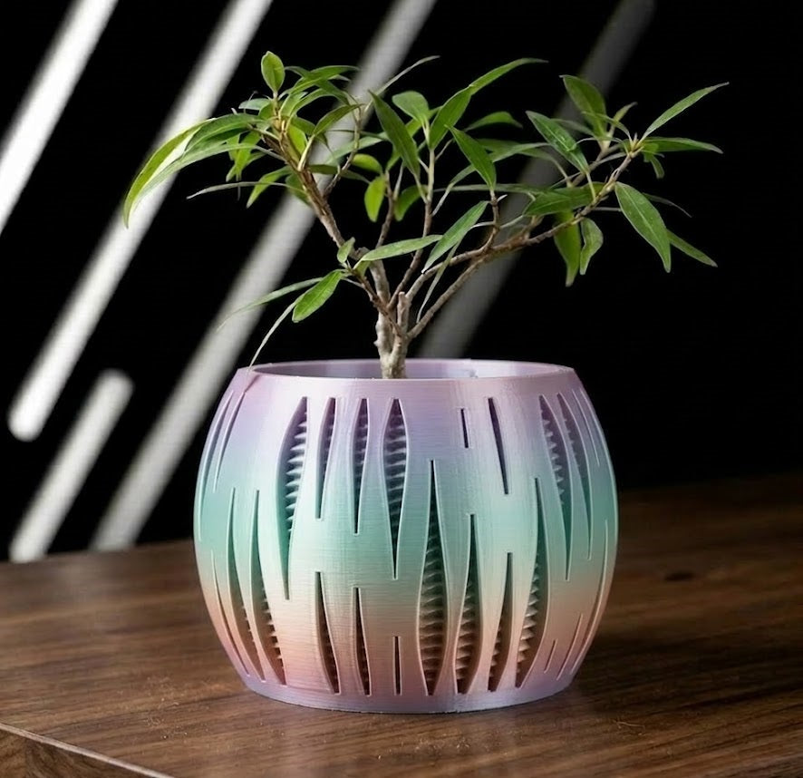 Split Pflanztopf – Architektur trifft Natur in 3D