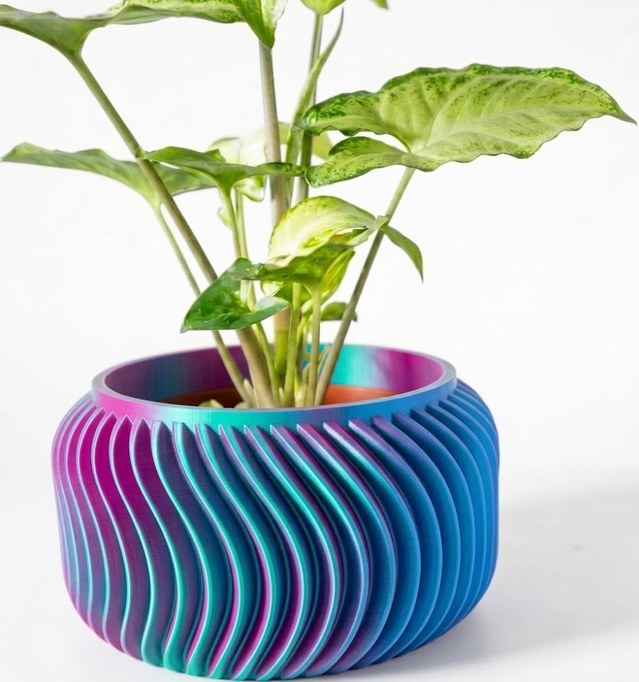 Vilex Pflanztopf – 3D-Design mit dynamischer Wellenstruktur