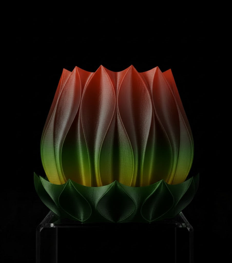 Abyssal Planter Pot 2 Die skulpturale Wellen Schale 3D-Pflanztopf