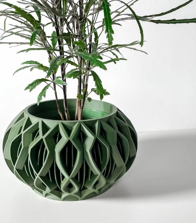 Octa 3D Pflanztopf – Geometrische Eleganz in Perfektion
