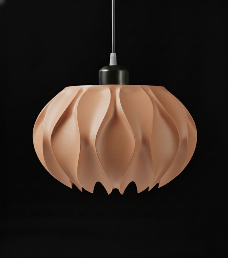"Abyssal" Pendelleuchte – skulpturales Lichtobjekt mit organischem Charakter
