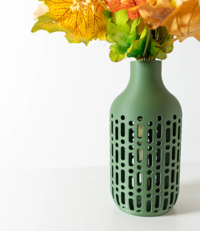 Vase „Rako-Vase“ – Modernes Rasterdesign in purer Formensprache