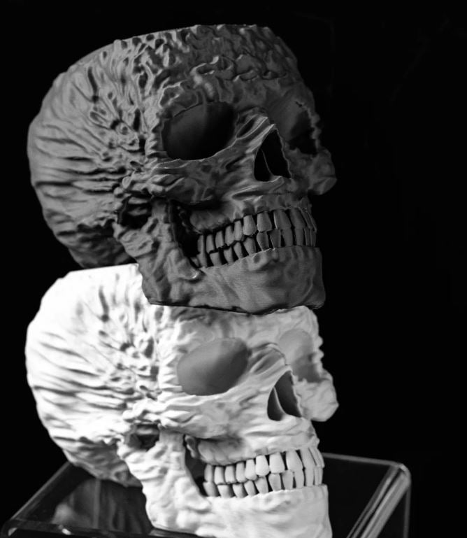 Totenkopf Pflanztopf – Makaber schön in 3D