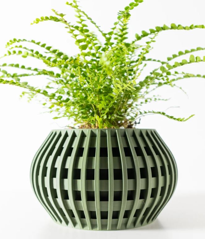 Usio Pflanztopf – 3D-Geometrie trifft sanfte Rundung