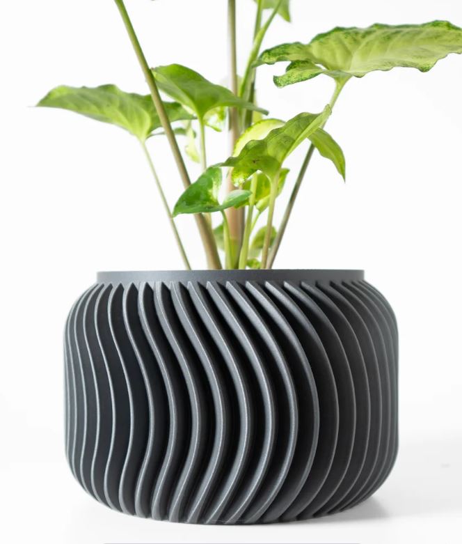 Vilex Pflanztopf – 3D-Design mit dynamischer Wellenstruktur