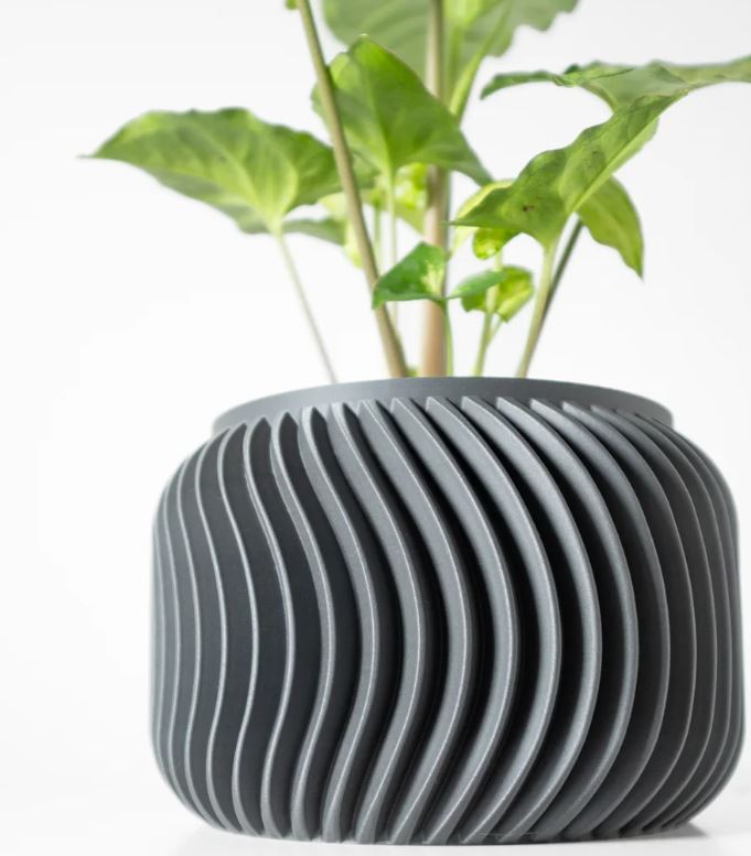 Vilex Pflanztopf – 3D-Design mit dynamischer Wellenstruktur