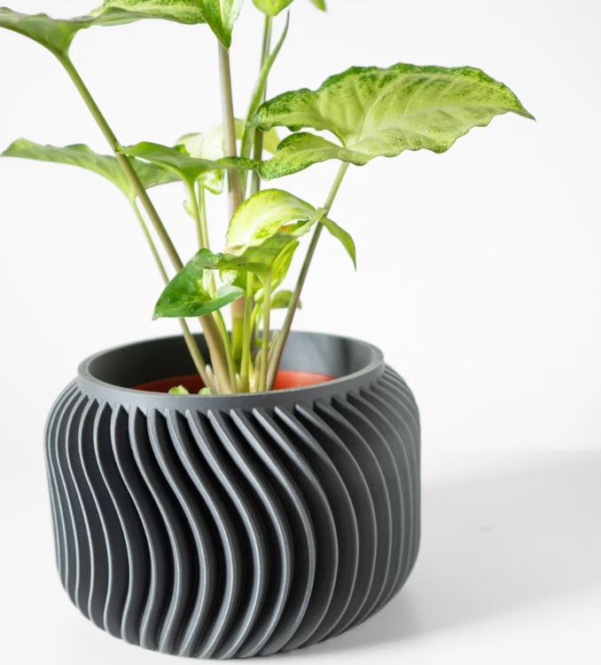 Vilex Pflanztopf – 3D-Design mit dynamischer Wellenstruktur