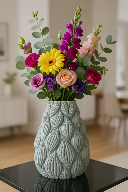 Vase „Ripple“ – Skulpturales Design trifft auf organische Eleganz