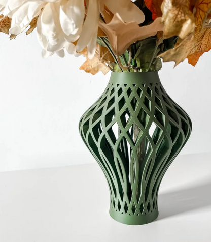 Vase „Alano-Vase“ – Eleganz im modernen Gitterdesign