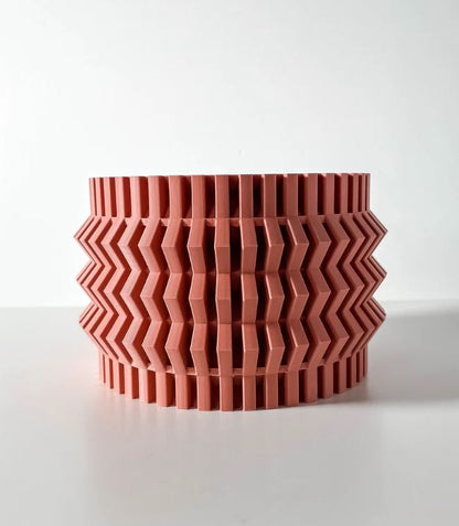 Alio – Der kantige 3D-Pflanztopf mit Zickzack-Struktur