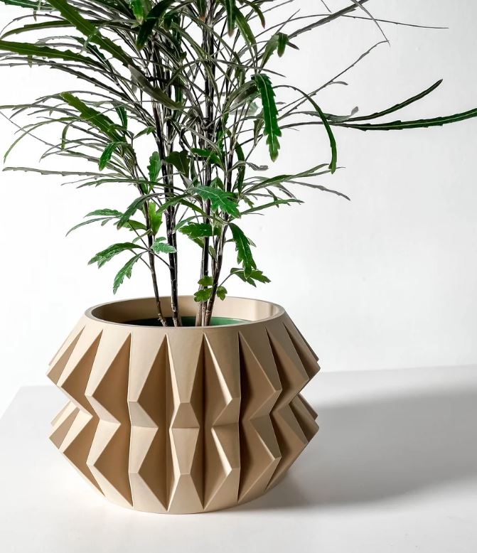 Almin 3D Pflanztopf – Geometrische Eleganz in Vollendung