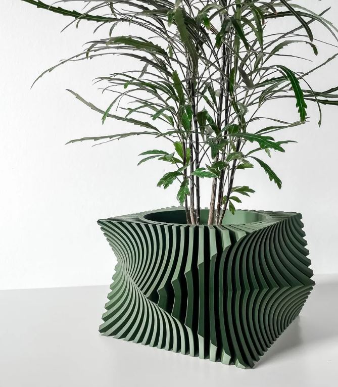 Anio – Der dynamisch verdrehte 3D Pflanztopf