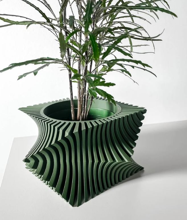 Anio – Der dynamisch verdrehte 3D Pflanztopf
