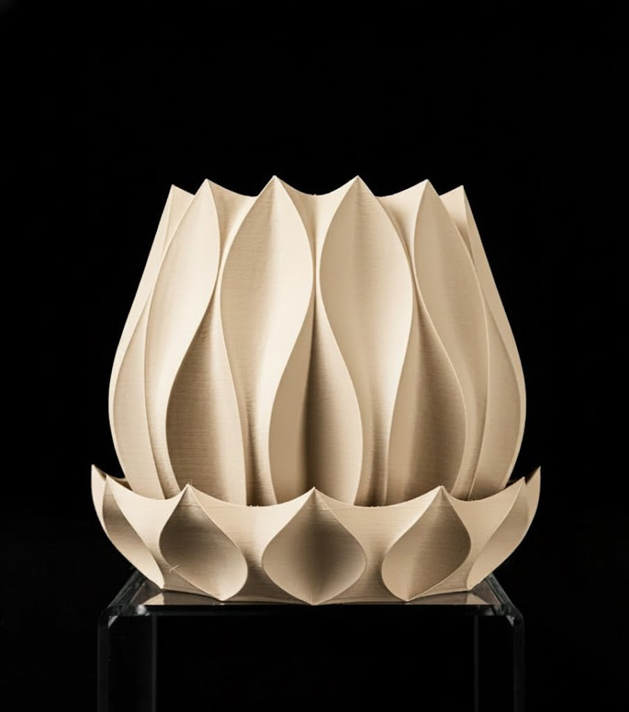 Abyssal Planter Pot 2 Die skulpturale Wellen Schale 3D-Pflanztopf