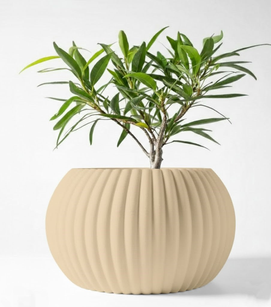 Der Roni – 3D-Pflanztopf mit harmonischer Rillenstruktur
