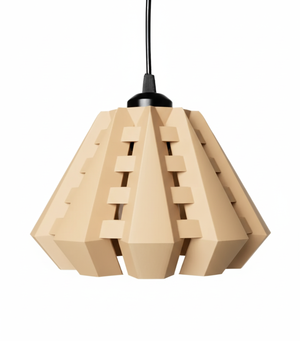"Aniko" – Moderne 3D-gedruckte Pendelleuchte