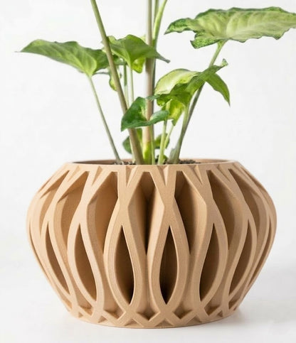 Serik Pflanztopf – Geschlossenes 3D-Kunstwerk für stilvolle Begrünung