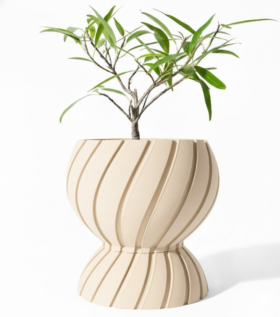 Der Maki – Zeitloser 3D-Pflanztopf mit dynamischer Spiralstruktur
