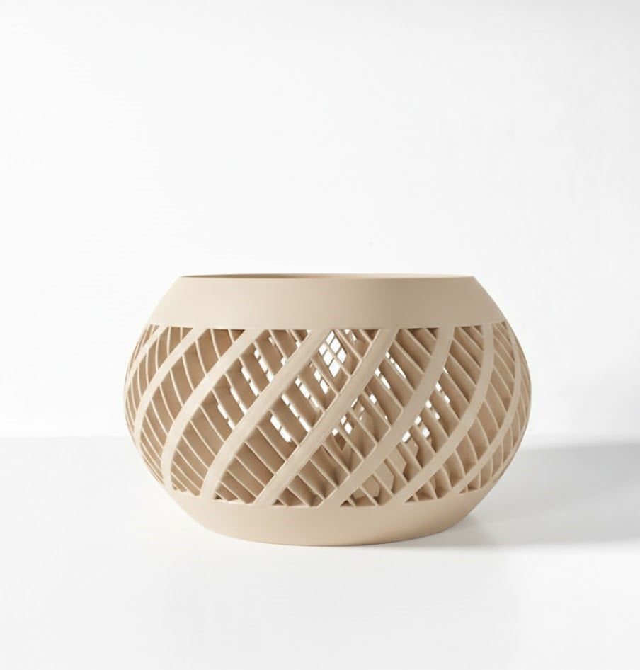 Elvik 3D Orchideen-Pflanztopf – Spiraldynamik für stilvolles Pflanzenwachstum