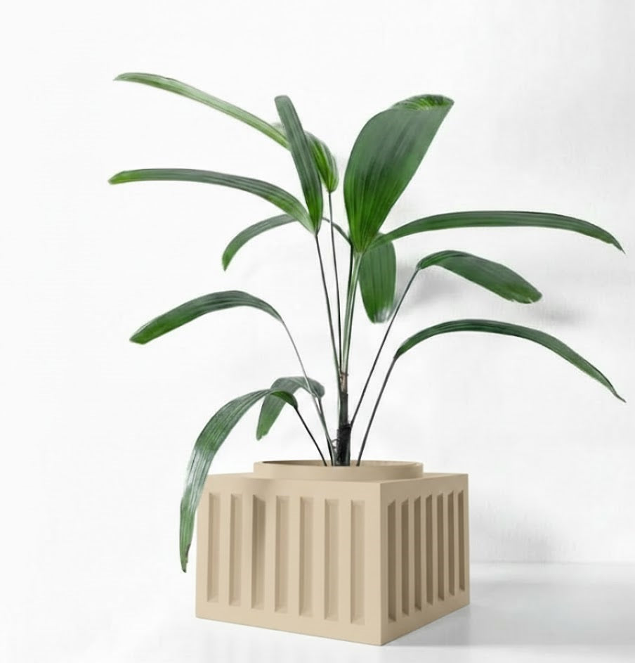 Larix Pflanztopf – Architektonisches Statement mit Kante