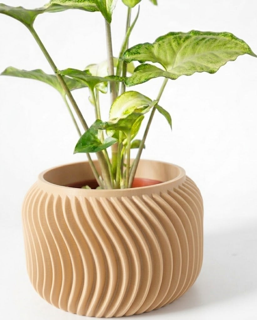 Vilex Pflanztopf – 3D-Design mit dynamischer Wellenstruktur