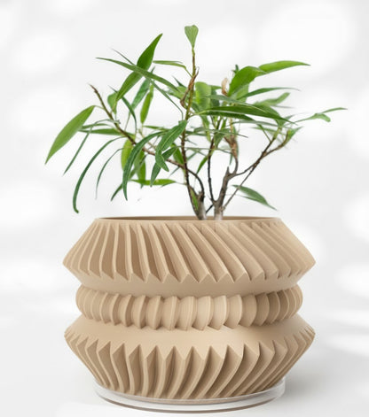 Der Jako – Futuristischer 3D-Pflanztopf mit rhythmischer Struktur