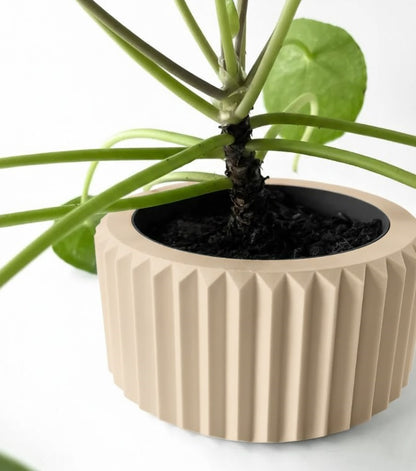 Rilas Pflanztopf – Eleganter 3D-Pflanztopf mit klarer Linienstruktur