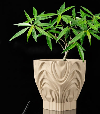 Corru Pflanztopf – Skulpturales 3D-Design für stilvolle Pflanzeninszenierung