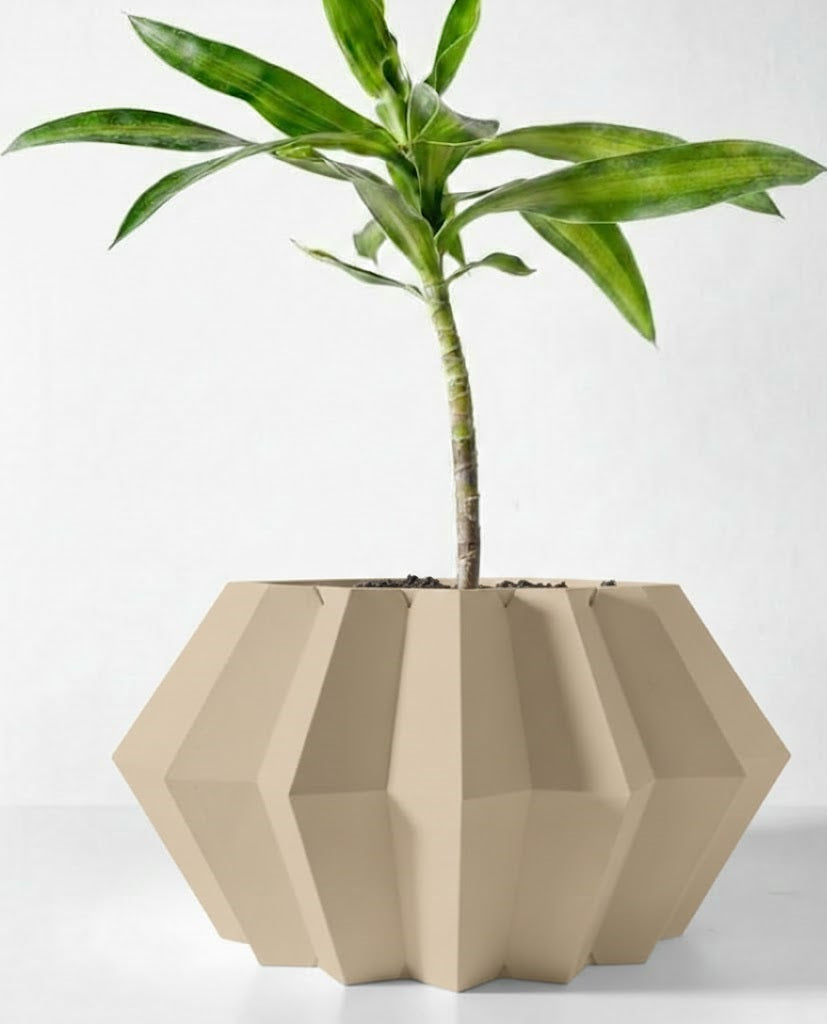 Pflanztopf „Jun“ – Geometrische Harmonie in 3D-Design