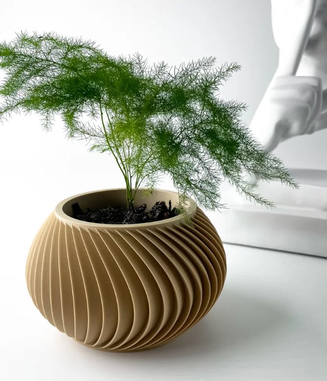 Caleth 3D Pflanztopf – Eleganz in Bewegung für deine Pflanzenwelt