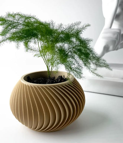 Caleth 3D Pflanztopf – Eleganz in Bewegung für deine Pflanzenwelt