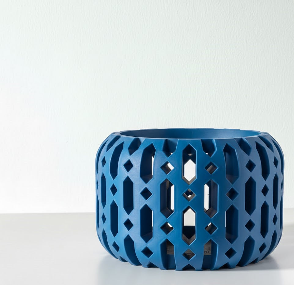 Ritar Pflanztopf – Geometrischer 3D-Orchideentopf mit facettenreicher Struktur und Belüftungsdesign
