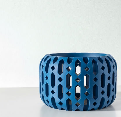Ritar Pflanztopf – Geometrischer 3D-Orchideentopf mit facettenreicher Struktur und Belüftungsdesign