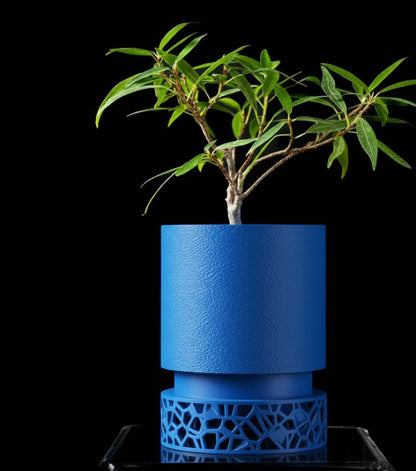 Vori 2.0 Pflanztopf – Urbaner Zylinder trifft filigranes 3D-Sockeldesign