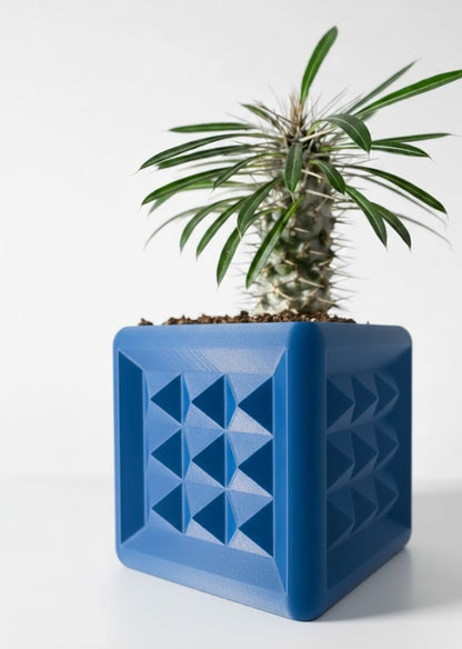 3D Pflanztopf „Novo“ – Geometrie in kubischer Klarheit