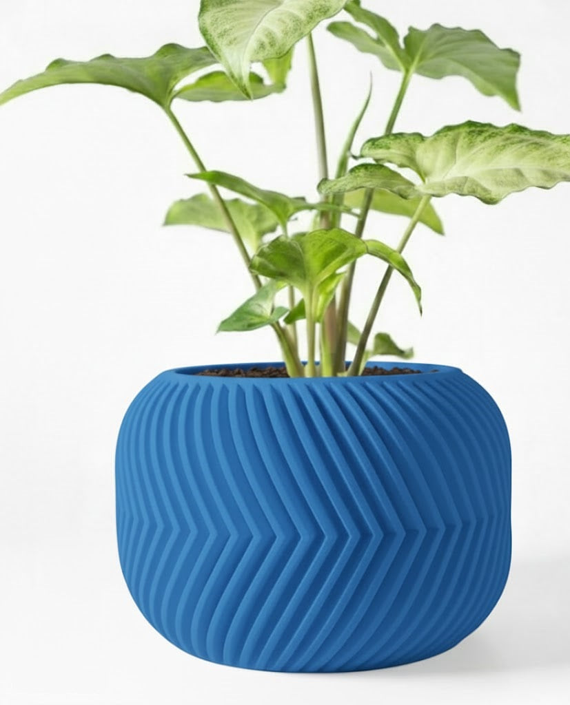 Der Ervon – 3D-Pflanztopf mit V-Rippen-Dynamik