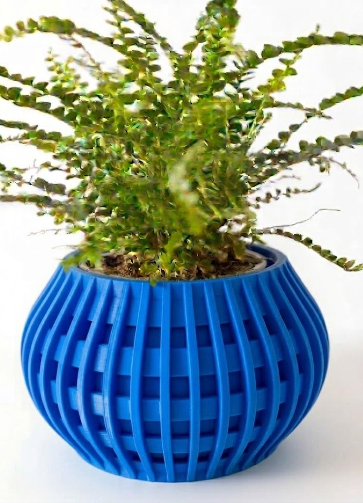 Usio Pflanztopf – 3D-Geometrie trifft sanfte Rundung
