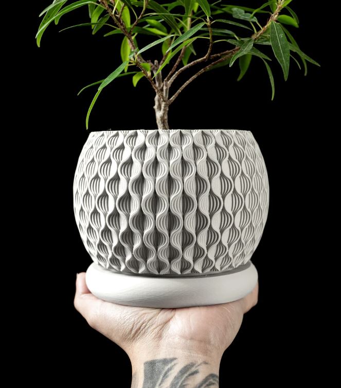 Bloom Planter – Der blüteninspirierte 3D-Pflanztopf mit organischer Struktur