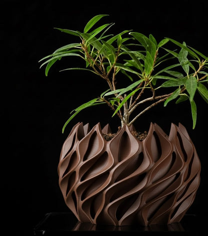 Gedrehter – Der skulpturale 3D-Pflanztopf in Bewegung