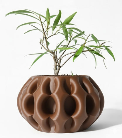 Der Xiomu – Skulpturaler 3D-Pflanztopf mit futuristischer Tiefenstruktur