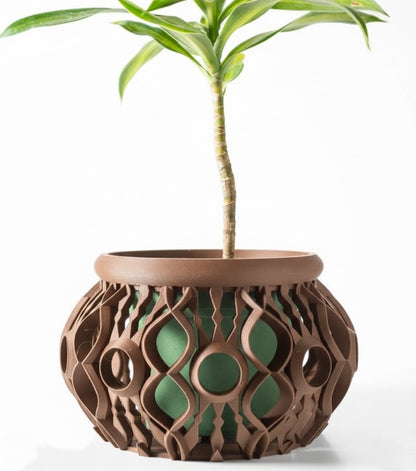 Lyren 3D Orchideen-Pflanztopf – Kunstvolle Geometrie für stilvolle Pflanzenpräsentation