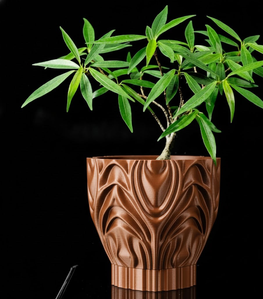 Corru Pflanztopf – Skulpturales 3D-Design für stilvolle Pflanzeninszenierung