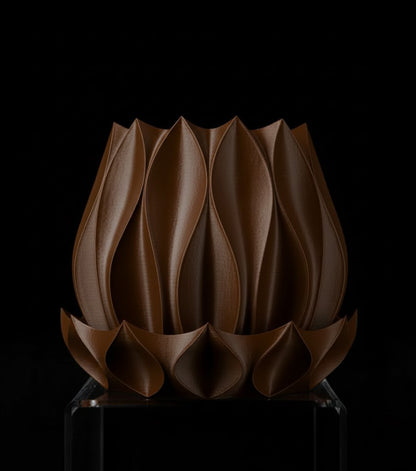 Abyssal Planter Pot 2 Die skulpturale Wellen Schale 3D-Pflanztopf