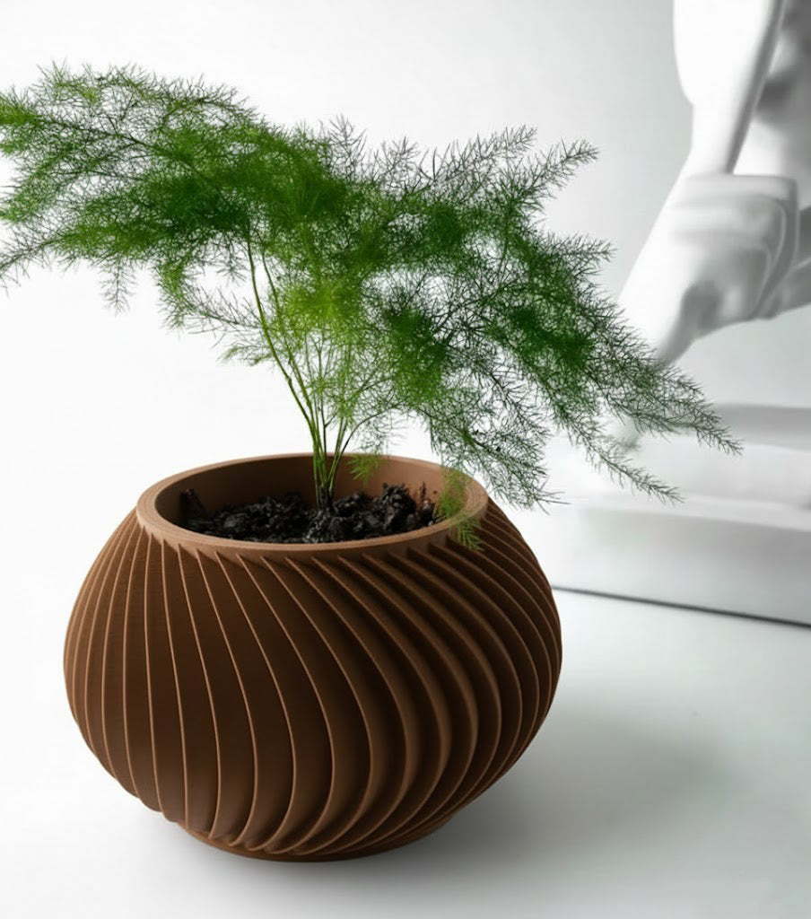 Caleth 3D Pflanztopf – Eleganz in Bewegung für deine Pflanzenwelt